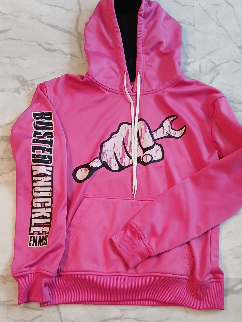 Moonshine Camo Hot Pink Hoodie w/Busted Knuckle Logo Sz M